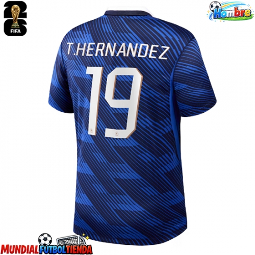 Camiseta Francia Theo Hernandez #19 Primera Equipación Replica Mundial 2026 mangas cortas